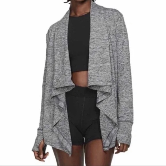 Nike Yoga Draped Open Front Dri-fit Cardigan - Picture 2 of 9